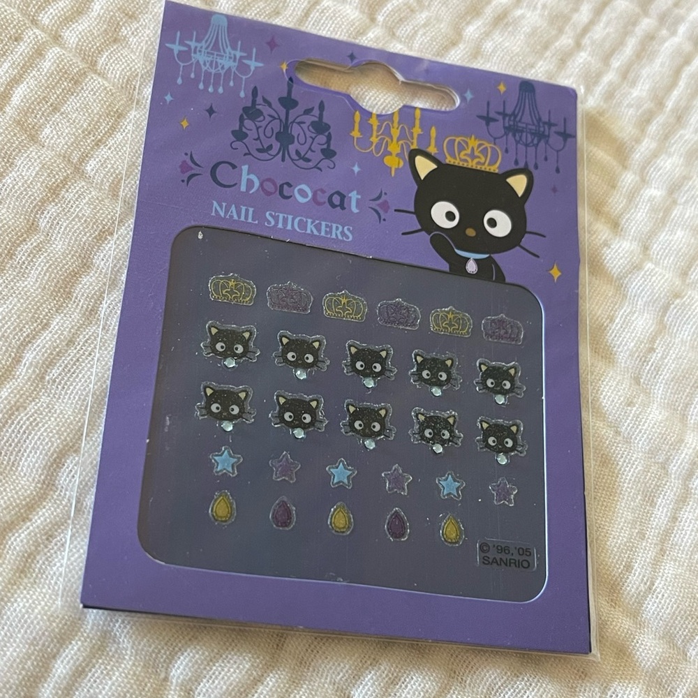 Brand new vintage 2005 Chococat Nail Stickers by Sanrio
